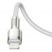 Baseus Кабель Baseus Cafule Metal USB-C-Lightning, 1м White (6953156202078)