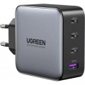 Ugreen Зарядний пристрій Ugreen 4xUSB 100W (3xUSB-C+USB-A) Gan Tech Fast GAN Charger black CD226 (40747)