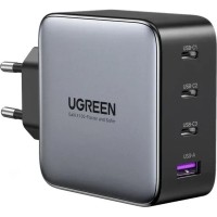 Зарядний пристрій Ugreen 4xUSB 100W (3xUSB-C+USB-A) Gan Tech Fast GAN Charger black CD226 (40747)