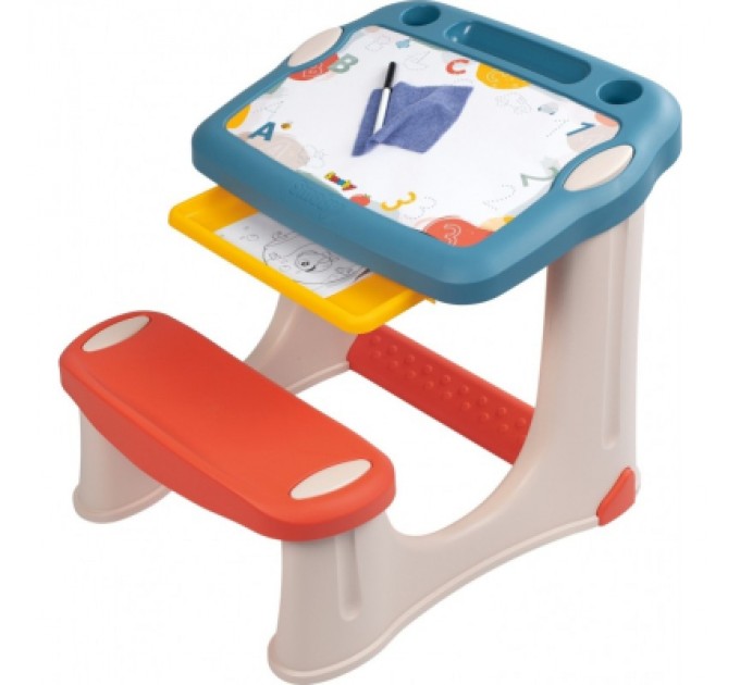 Smoby Набір для творчості Smoby Парта-дошка "Магічна" з аксес., 56х57х52 см (420224)