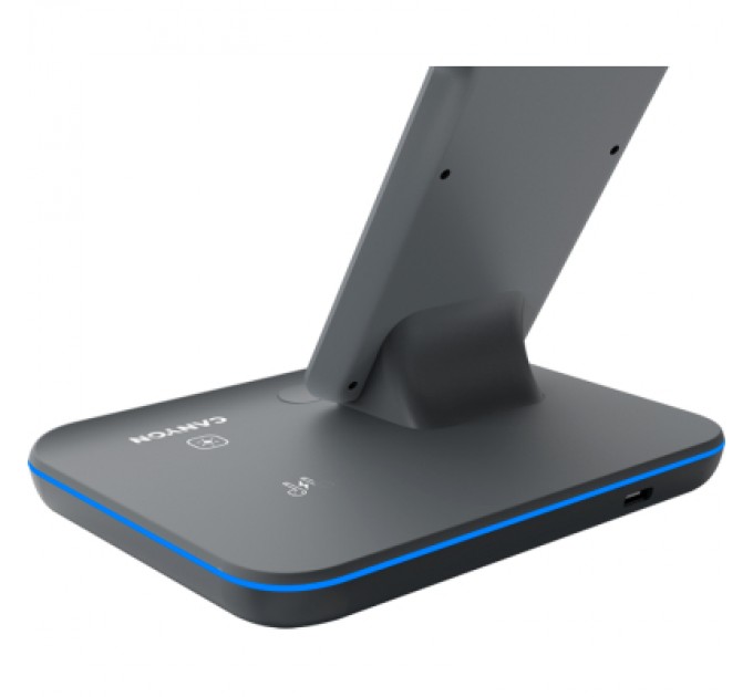 Canyon Зарядний пристрій Canyon WS-303, 3in1 Wireless Dark Grey (CNS-WCS303DG)