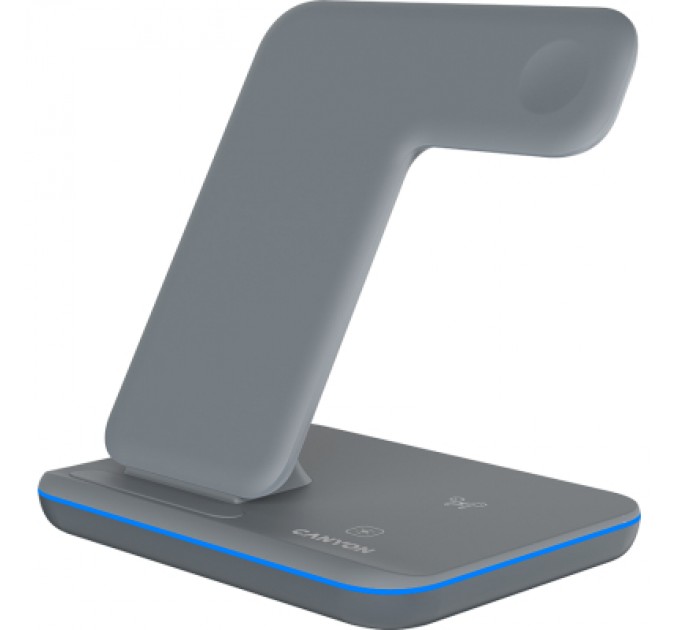 Canyon Зарядний пристрій Canyon WS-303, 3in1 Wireless Dark Grey (CNS-WCS303DG)