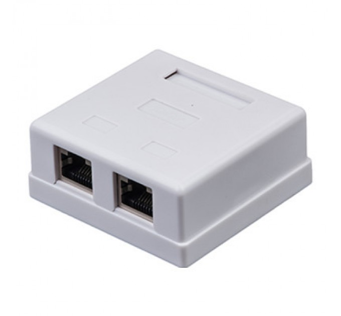 Kingda Комп'ютерна розетка RJ45 x2 STP 5e Kingda (KD-WP6037-C5e)