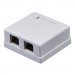 Kingda Комп'ютерна розетка RJ45 x2 STP 5e Kingda (KD-WP6037-C5e)