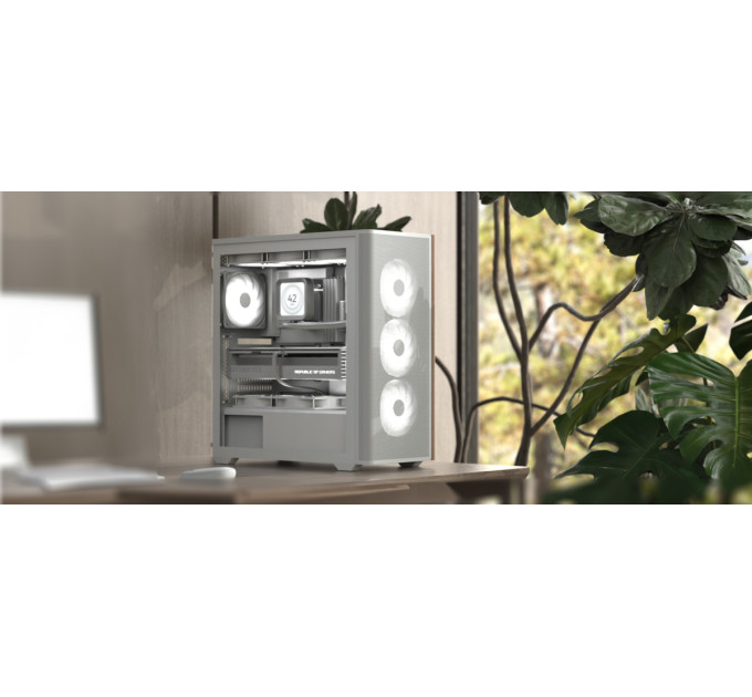AeroCool Корпус AeroCool D501A-G-WT-v2 (ACCM-DS01043.21) White без БЖ