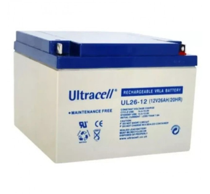 Ultracell Батарея до ДБЖ Ultracell 12V-26Ah, AGM (UL26-12)