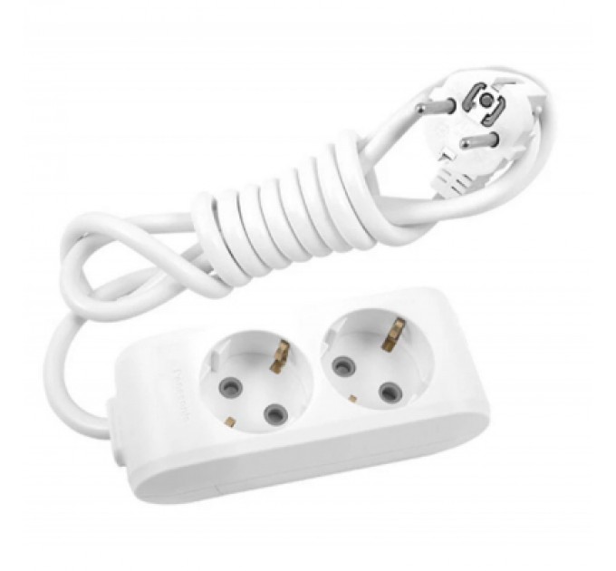 Panasonic Мережевий подовжувач Panasonic X-tendia із заземленням 2 розетки, 3м (WLTB04232GR-UA)