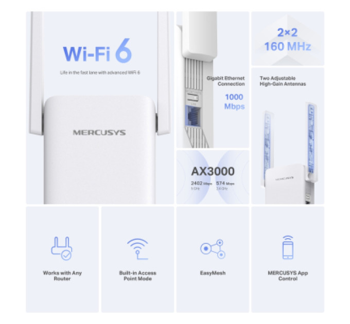 Mercusys Ретранслятор Mercusys ME80X