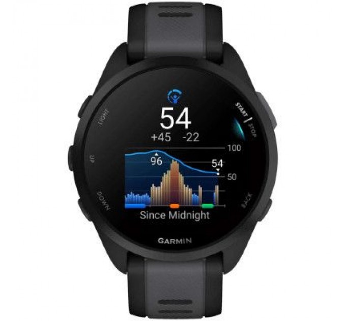 Garmin Смарт-годинник Garmin Forerunner 165 Music, Black/Slate Grey, GPS (010-02863-30)