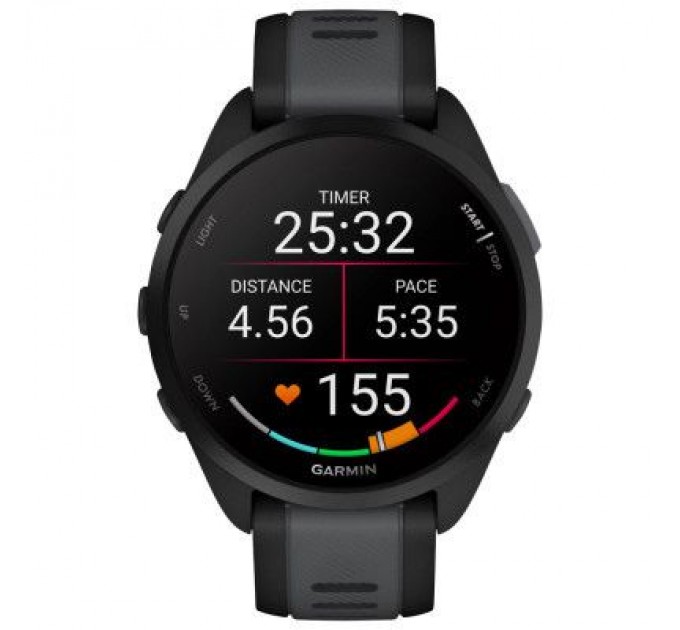 Garmin Смарт-годинник Garmin Forerunner 165 Music, Black/Slate Grey, GPS (010-02863-30)