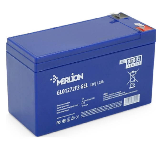 Merlion Батарея до ДБЖ Merlion GLO 12V 7.2Ah GEL (GLO1272F2 GEL)