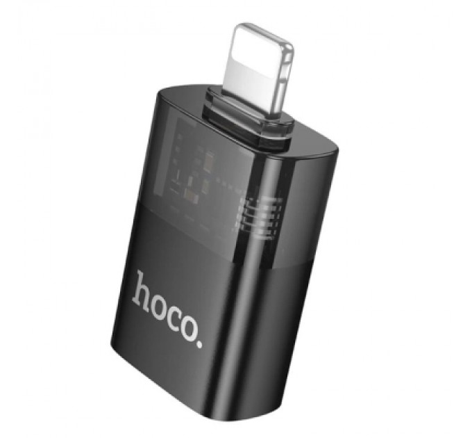 HOCO Дата кабель OTG USB 3.0 AF to Lightning Black HOCO (6942007647151)