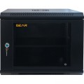 GEAR Шафа настінна GEAR 9U 19" 600x450x500 мм, + полка 19", black (GWMSN-9U-600-450)