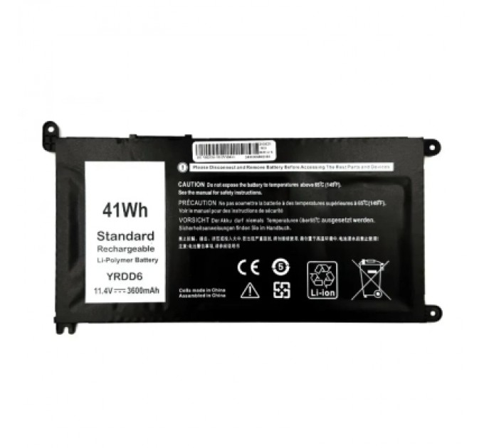 AlSoft Акумулятор до ноутбука Dell Inspiron 15-5585 YRDD6, 41Wh (3600mAh), 3cell, 11.4V, Li-ion AlSoft (A71035)