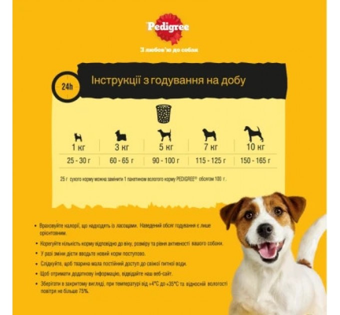 Pedigree Сухий корм для собак Pedigree для малих порід з яловичиною та овочами 12 кг (5998749120910)