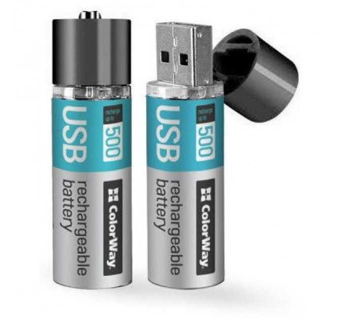 ColorWay Акумулятор ColorWay AA USB 1200 mAh 1.5V R6 * 2 (CW-UBAA-02)
