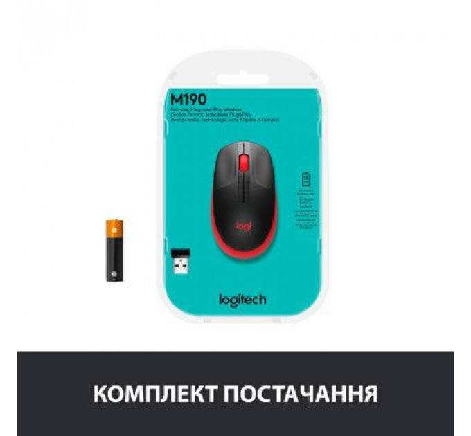 Мишка Logitech M190 Red (910-005908)