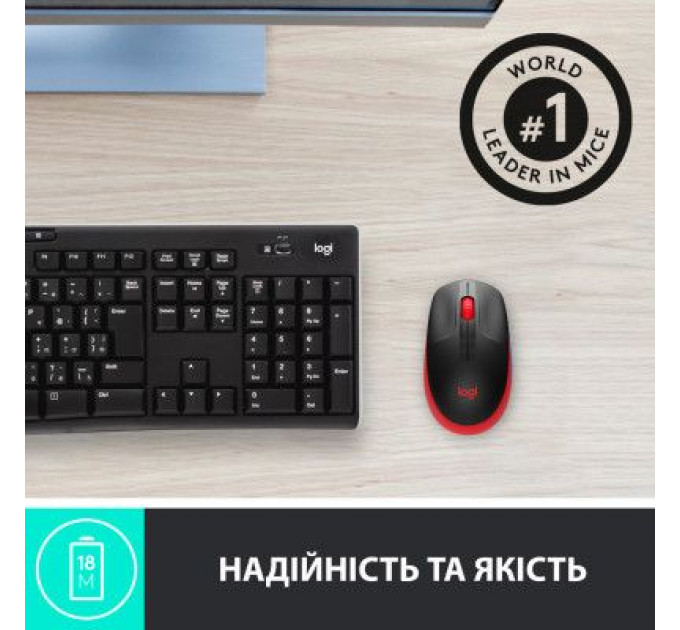Мишка Logitech M190 Red (910-005908)