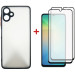 Dengos Чохол до мобільного телефона Dengos Kit Samsung Galaxy A06 Matte + 2 pcs glass (Black) (DG-CTG2P-02)