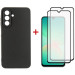 Dengos Чохол до мобільного телефона Dengos Kit Samsung Galaxy A26 Carbon + 2 pcs glass (Black) (DG-CTG2P-08)