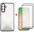 Dengos Чохол до мобільного телефона Dengos Kit Samsung Galaxy A56 Matte + 2 pcs glass (Black) (DG-CTG2P-05)