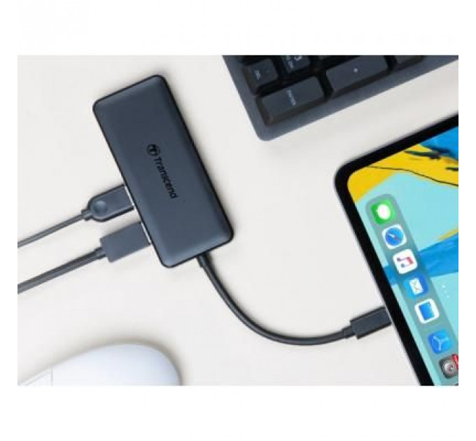 Концентратор Transcend Type-C HUB 6 ports microSD/SD Black (TS-HUB5C)