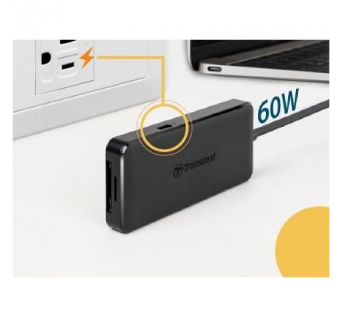 Концентратор Transcend Type-C HUB 6 ports microSD/SD Black (TS-HUB5C)