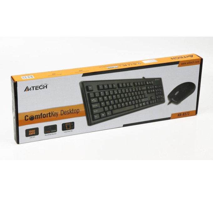 A4Tech Комплект (клавіатура, миша) A4Tech KR-8372 Black