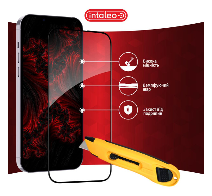 Intaleo Захисне скло Intaleo Full Glue для Realme C61 Black (1283126594052)