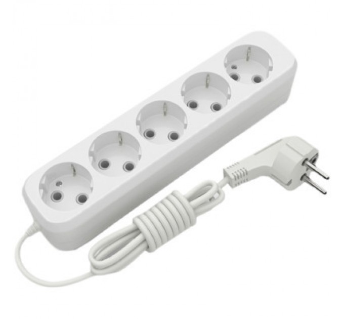 Electrum Мережевий подовжувач Electrum C-ES-1792 2.0m 5 роз, white (C-ES-1792)