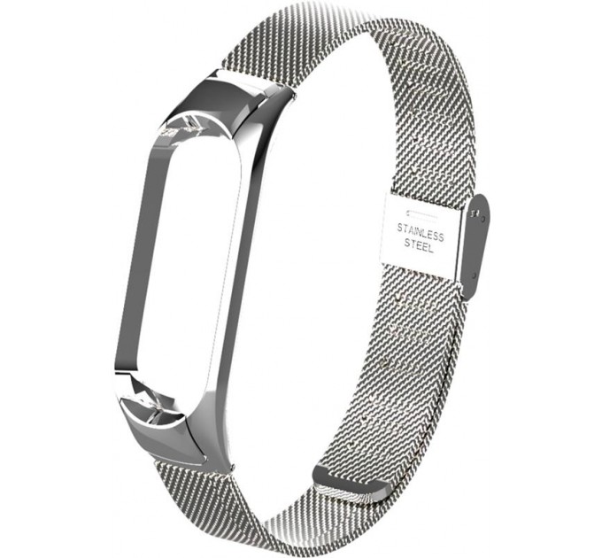 BeCover Ремінець BeCover Metal для Xiaomi Mi Smart Band 5/Mi Smart Band 6 Silver (705147)
