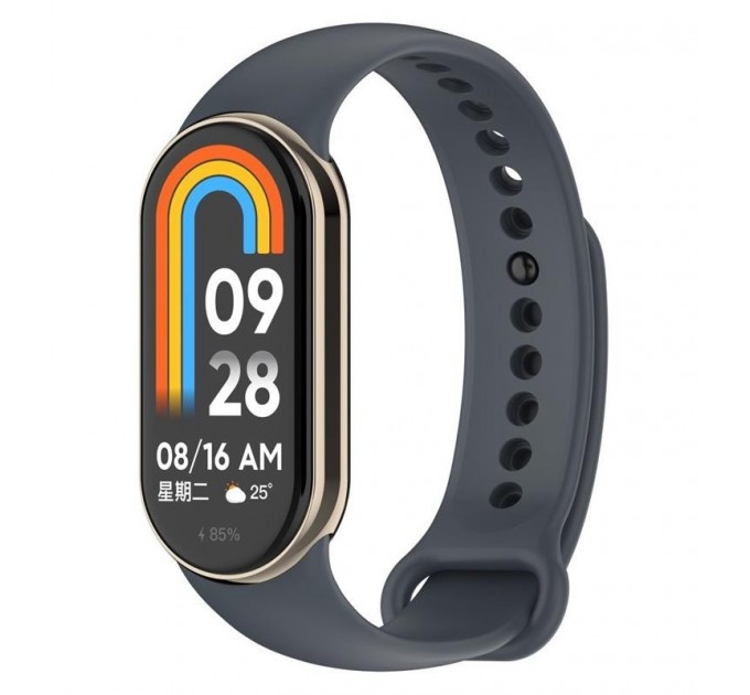 BeCover Силіконовий ремінець BeCover для Xiaomi Mi Smart Band 8 Gray (709388)
