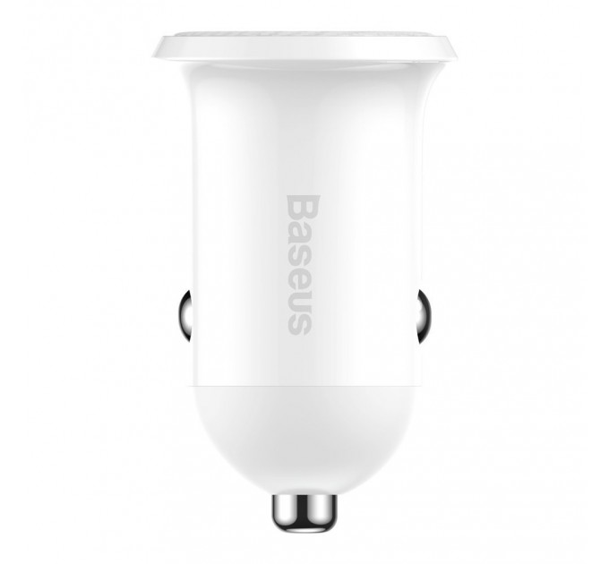 Baseus Автомобільний зарядний пристрій Baseus Grain Pro 4.8A 2USB White (CCALLP-02)