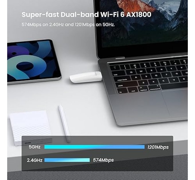 Tenda Бездротовий адаптер Tenda U18 (AX1800)