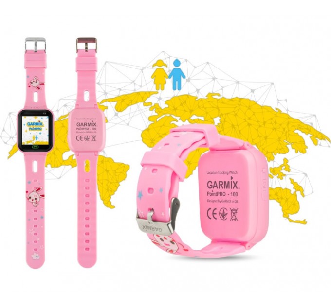 GARMIX Дитячий смарт-годинник Garmix PointPRO-100 WiFi Pink
