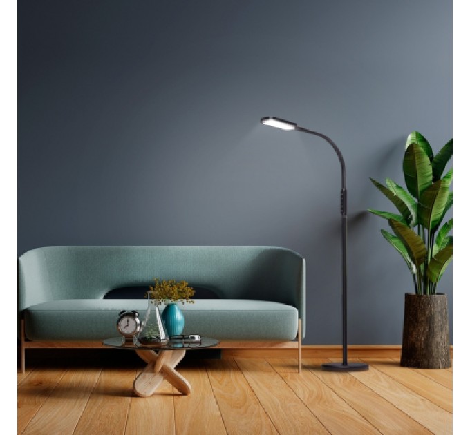 Videx Торшер Videx LED торшер підлоговий чорний14W 3000-5500K 220V (VL-TF07B)