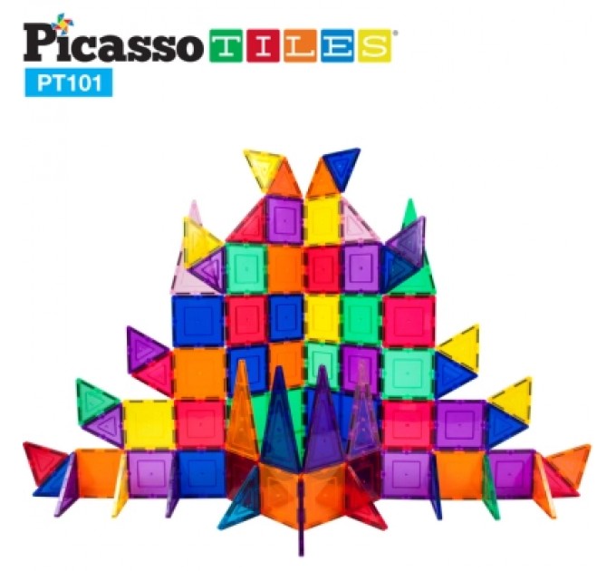 Picasso Конструктор Picasso магнітний Tiles Magnetic Building Blocks 101 деталь (817338022402)