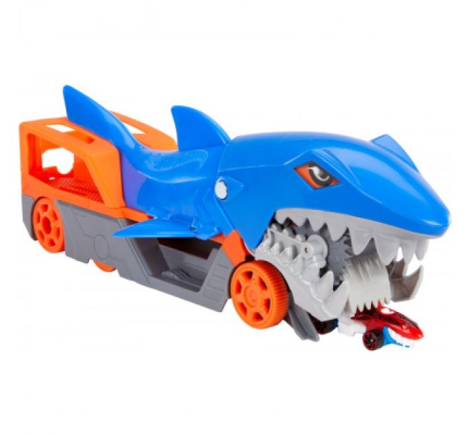 Hot Wheels Ігровий набір Hot Wheels Вантажівка-транспортер "Акуляча паща" (GVG36)