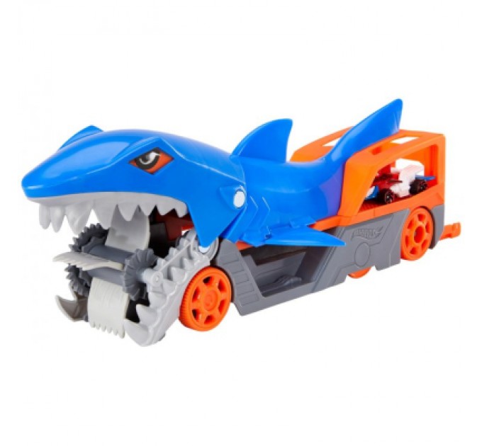 Hot Wheels Ігровий набір Hot Wheels Вантажівка-транспортер "Акуляча паща" (GVG36)