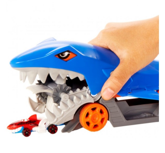 Hot Wheels Ігровий набір Hot Wheels Вантажівка-транспортер "Акуляча паща" (GVG36)
