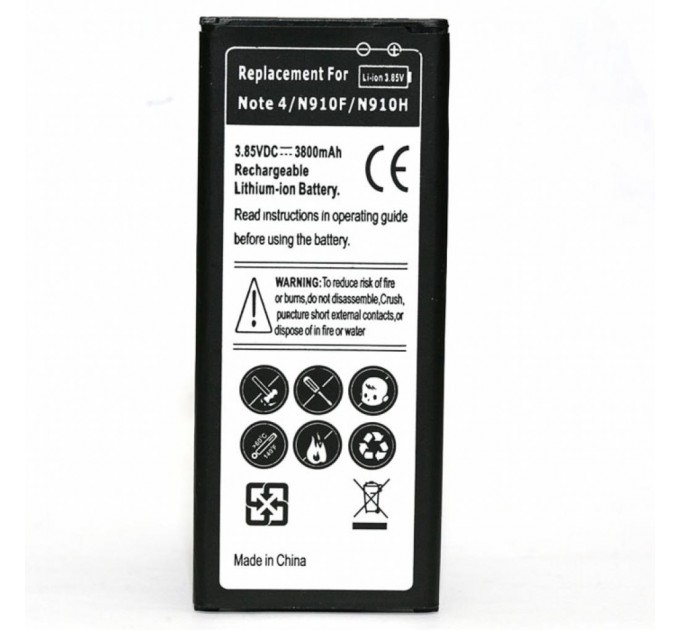 PowerPlant Акумуляторна батарея PowerPlant Samsung SM-N910H (Galaxy Note 4) (DV00DV6257)