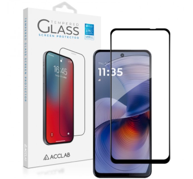 ACCLAB Скло захисне ACCLAB Full Glue Motorola G55 Black (1283126613210)