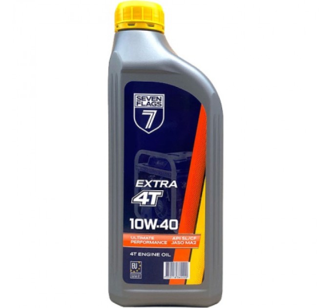 7FLAGS Моторна олива 7FLAGS 4Т Extra 10W-40 0,85л