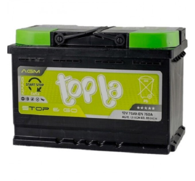 Topla Акумулятор автомобільний Topla 70 Ah/12V EFB Japan Euro (112 270)