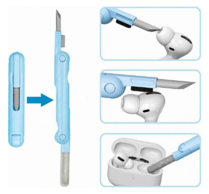 Gembird Універсальний чистячий набір Gembird portable cleaning kit, 7-in-1 (CK-LCD-07)