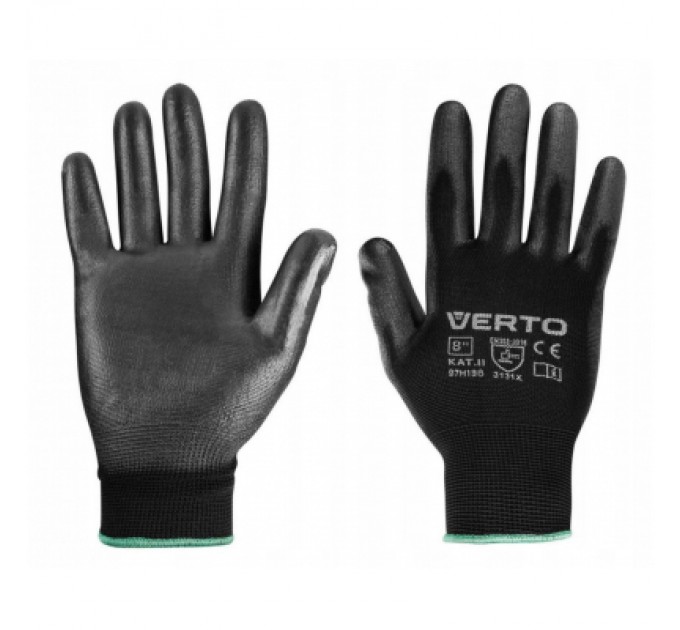 Verto Захисні рукавиці Verto ПУ покриття, р. 8 (97H136)
