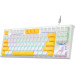 Aula Клавіатура Aula F3032 keycaps plus 21 Yellow keys KRGD Red USB UA White (6948391204680)