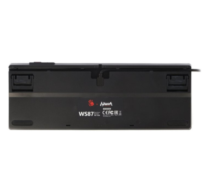 A4Tech Клавіатура A4Tech Bloody WS87 Naraka Wireless/Bluetooth Black/Red (4711421001113)