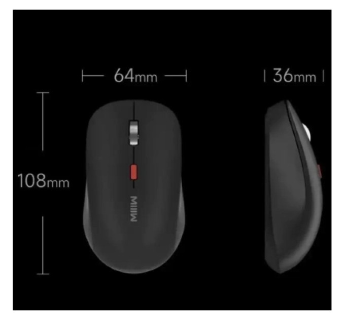 Xiaomi Мишка Xiaomi MiiiW Wireless/Bluetooth Black (MW23M22 Black)