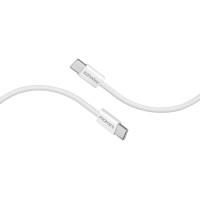Кабель Promate USB Type-C - USB Type-C (M/M), 3A, 60W, 2 м, White (ecoline-cc200.white)